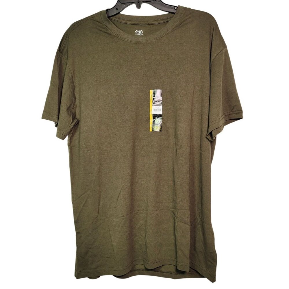 Athletic Works Men's Short Sleeve Smoky Olive Tri-Blend Tee L (42-44)
